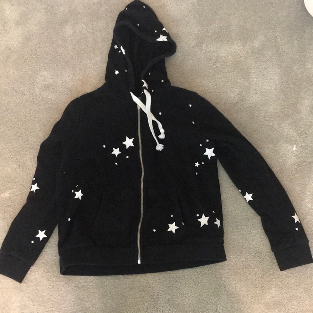 KATIEJNYC Black Star Hoodie- Large